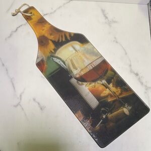 Wine Themed glass Cutting Board